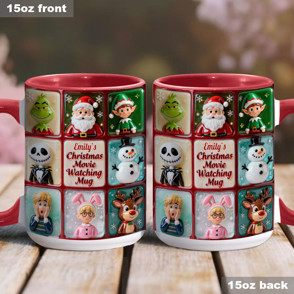 Mug personnalisé pour regarder des films de Noël