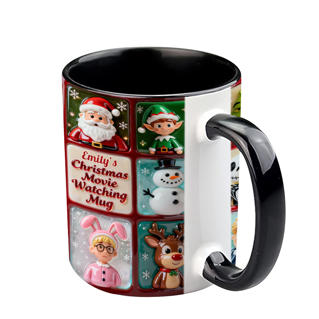 Mug personnalisé pour regarder des films de Noël