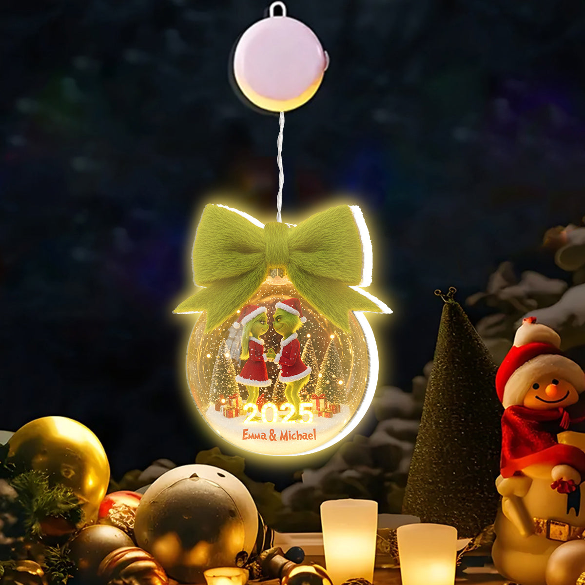 You & Me We Got This - Personalized Stole Christmas LED Light Ornament