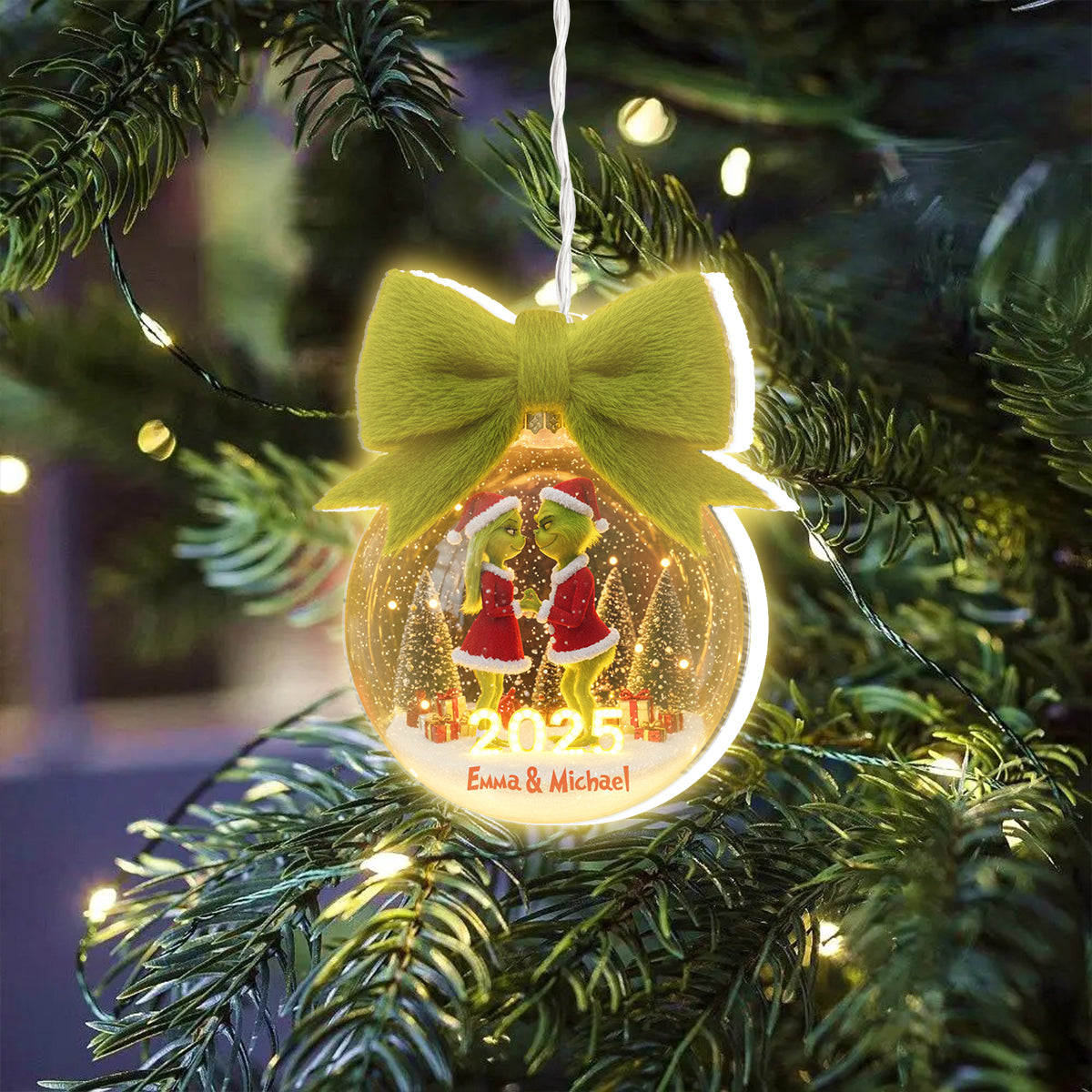 You & Me We Got This - Personalized Stole Christmas LED Light Ornament