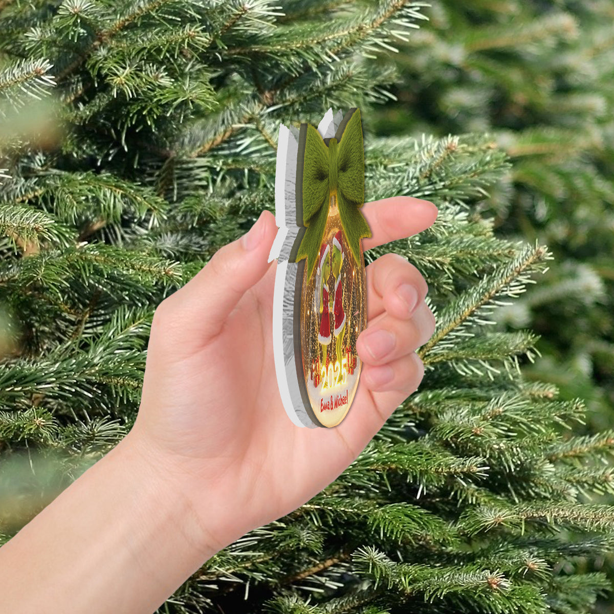 You & Me We Got This - Personalized Stole Christmas LED Light Ornament