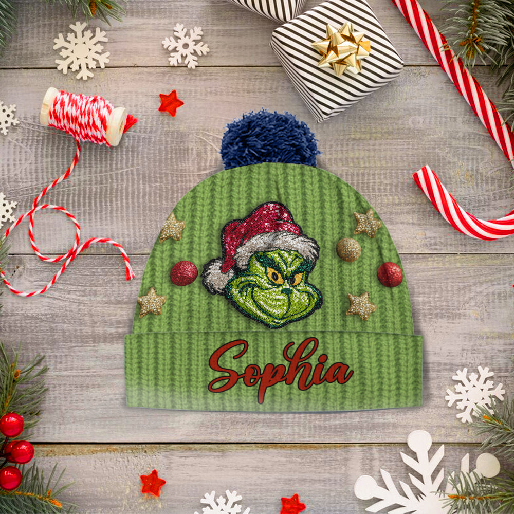 Ew People - Personalized Stole Christmas Beanie Hat
