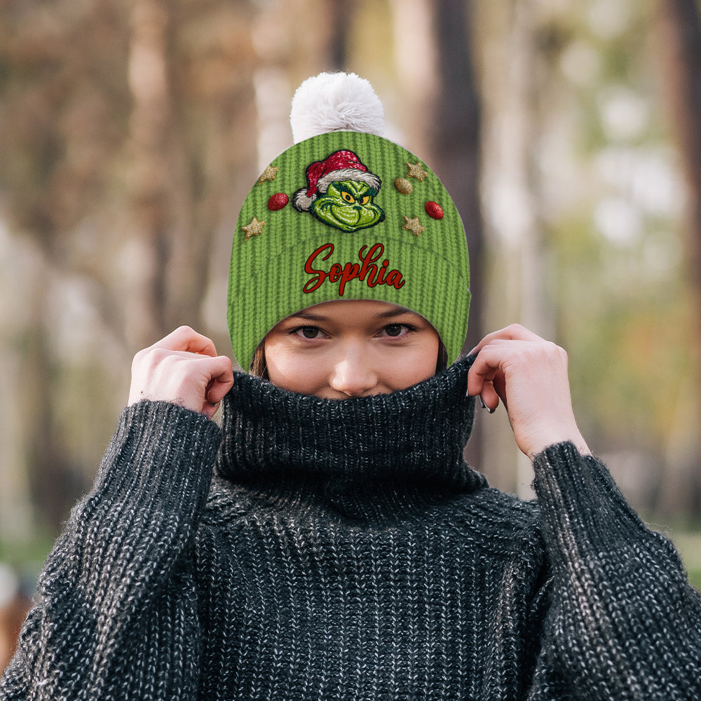 Ew People - Personalized Stole Christmas Beanie Hat