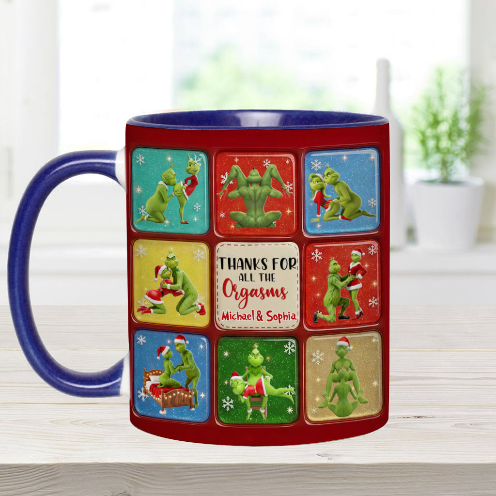 Joyeux Grinchmas - Mug personnalisé avec étole de Noël
