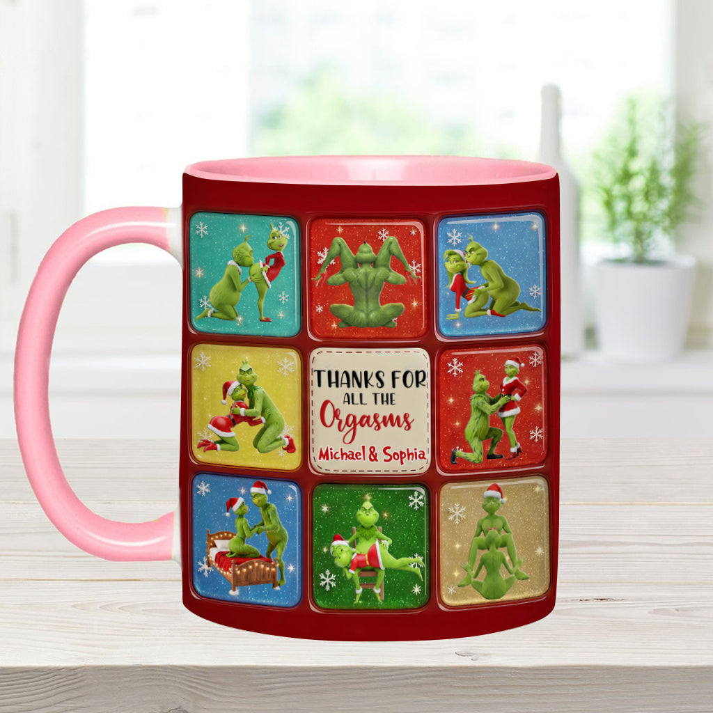 Joyeux Grinchmas - Mug personnalisé avec étole de Noël