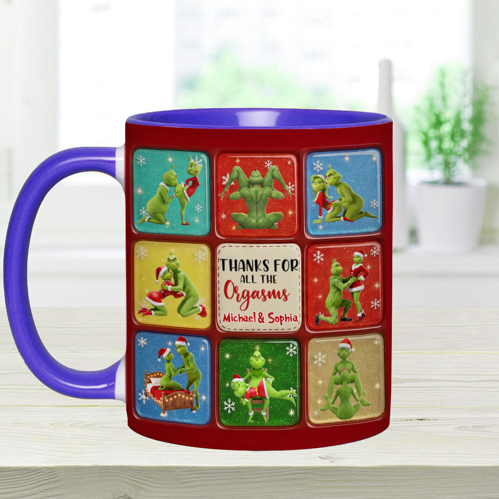 Joyeux Grinchmas - Mug personnalisé avec étole de Noël