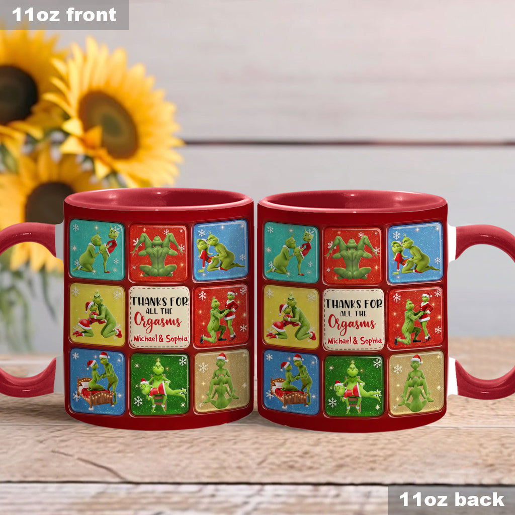 Joyeux Grinchmas - Mug personnalisé avec étole de Noël