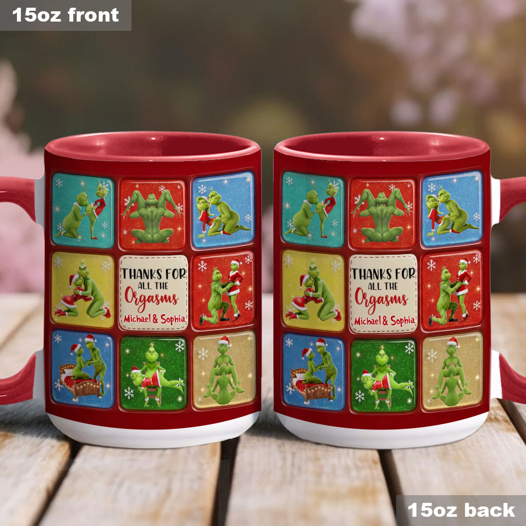 Joyeux Grinchmas - Mug personnalisé avec étole de Noël