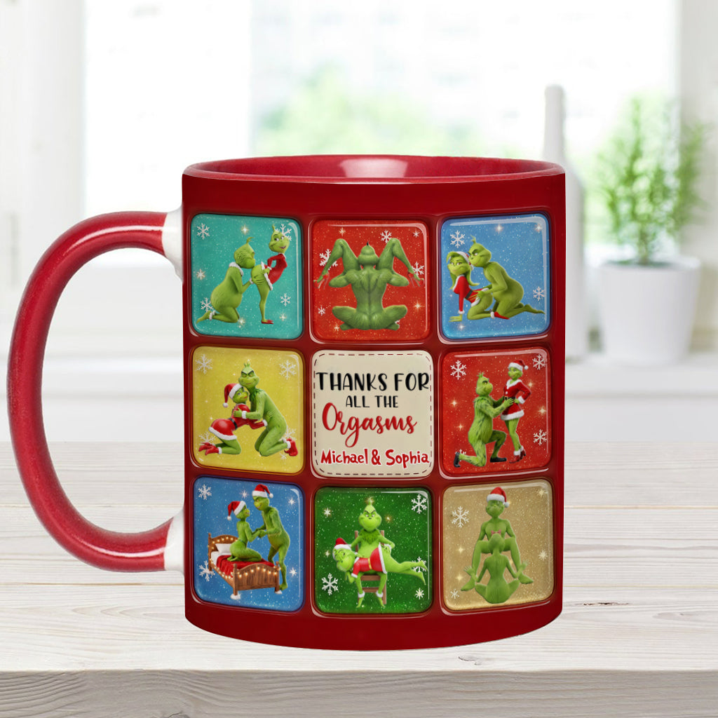 Joyeux Grinchmas - Mug personnalisé avec étole de Noël