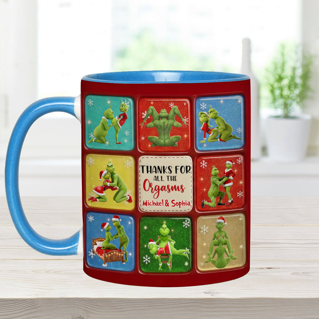 Joyeux Grinchmas - Mug personnalisé avec étole de Noël
