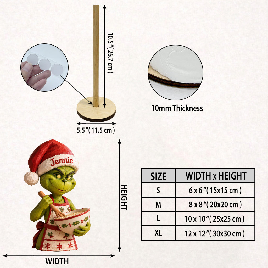Merry Grinchfmas - Personalized Stole Christmas Paper Towel Stand