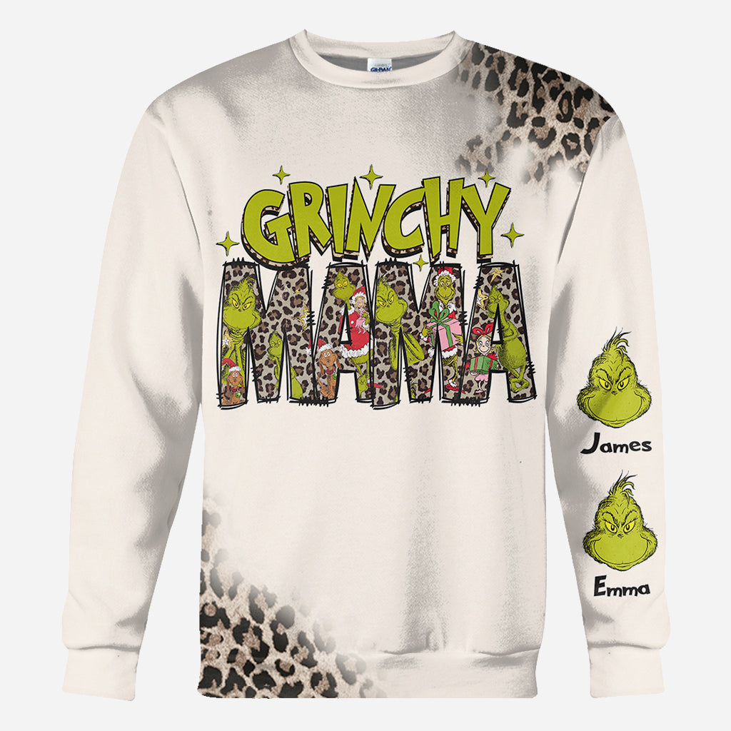 Grinchy Mama/ Nana - Personalized Stole Christmas All Over Shirt