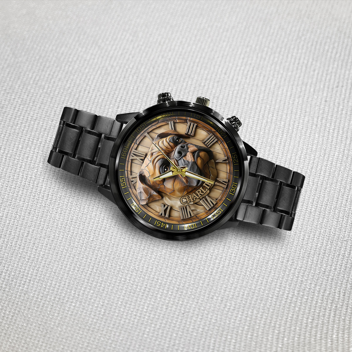 Brave Boxer - Personalized Dog Hand Watch