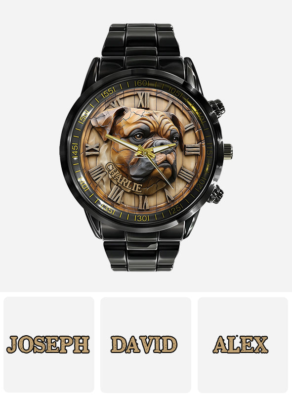 Brave Boxer - Personalized Dog Hand Watch
