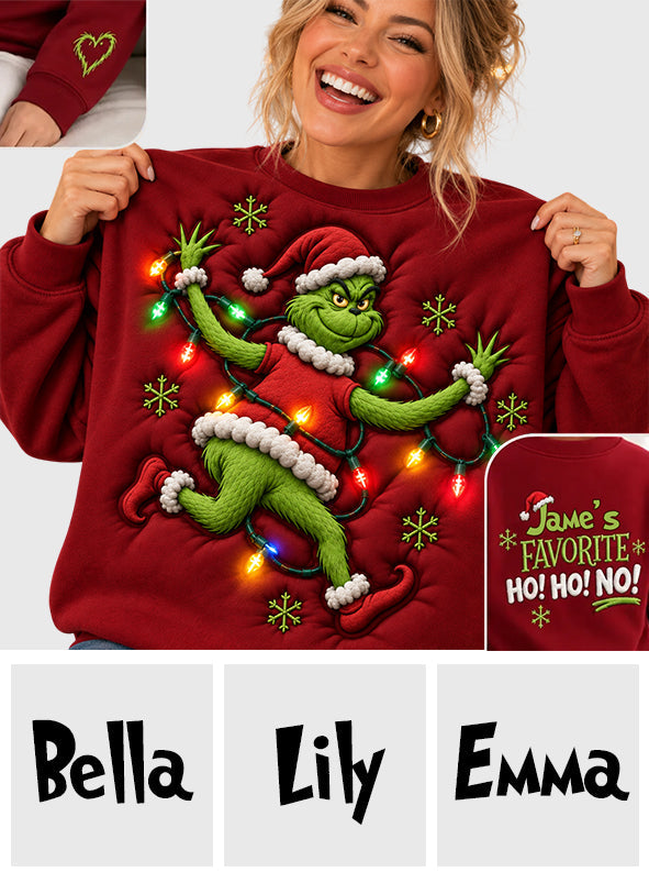 My Favorite - Personalized Stole Christmas Light Up Sweater