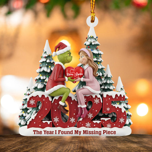 The Year I Found You - Personalized Stole Christmas Ornament