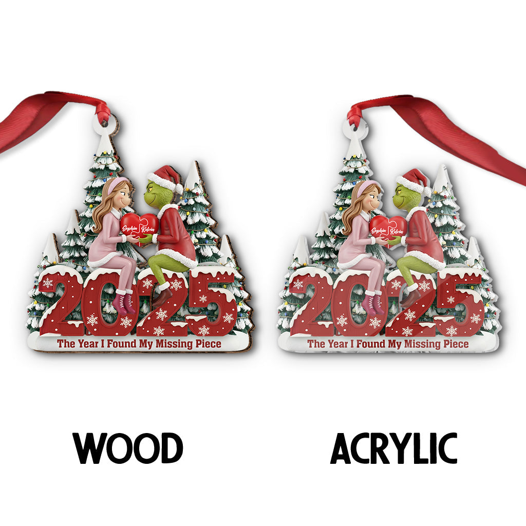 The Year I Found You - Personalized Stole Christmas Ornament