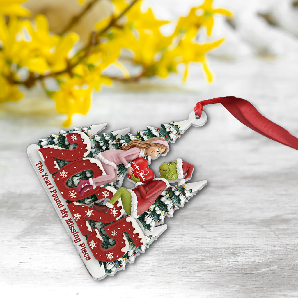 The Year I Found You - Personalized Stole Christmas Ornament