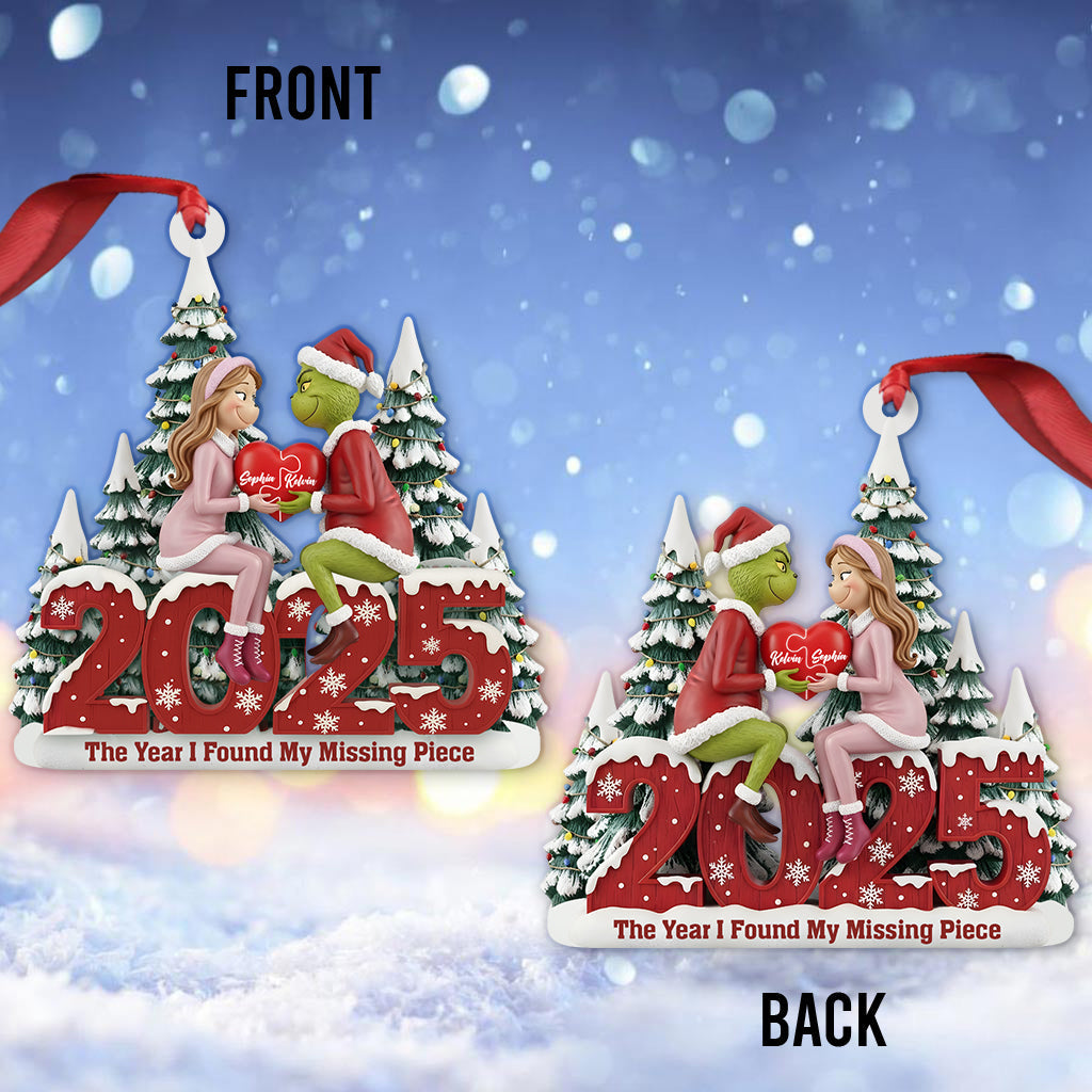 The Year I Found You - Personalized Stole Christmas Ornament
