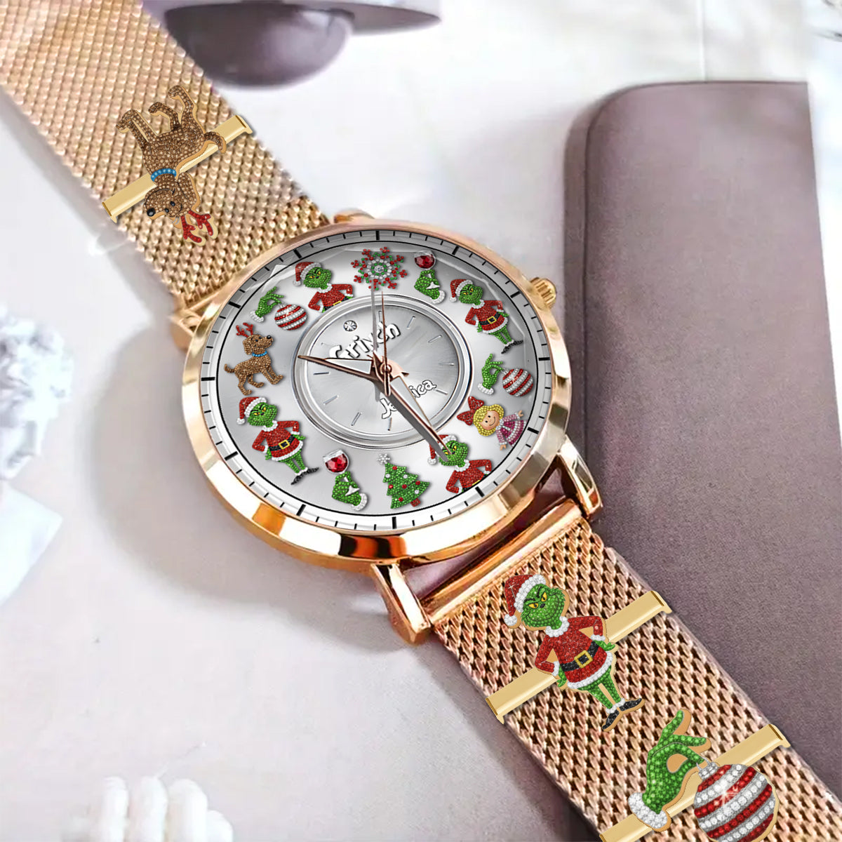 Merry Christmas - Personalized Stole Christmas Women Hand Watch