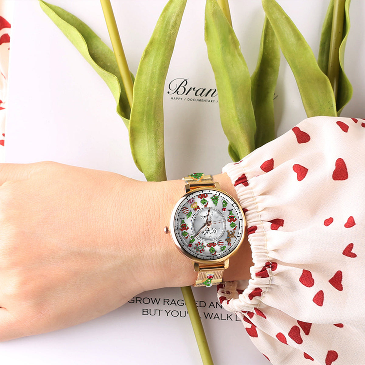 Merry Christmas - Personalized Stole Christmas Women Hand Watch