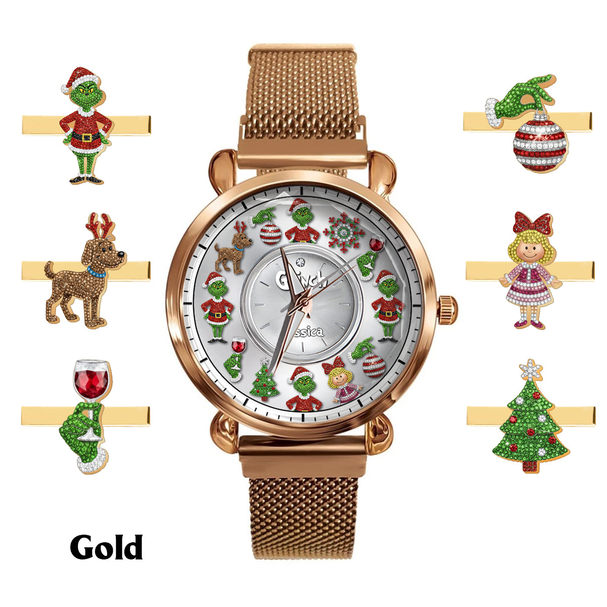 Merry Christmas - Personalized Stole Christmas Women Hand Watch