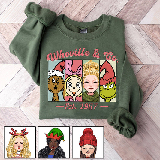 Green Mischief - Personalized Stole Christmas All Over Shirt
