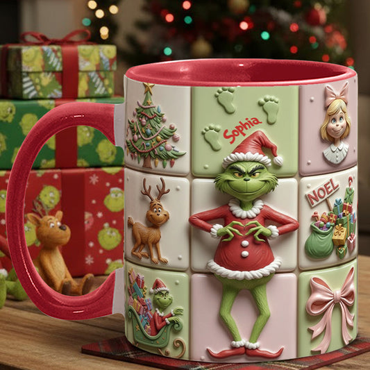 Merry Christmas - Personalized Stole Christmas Accent Mug