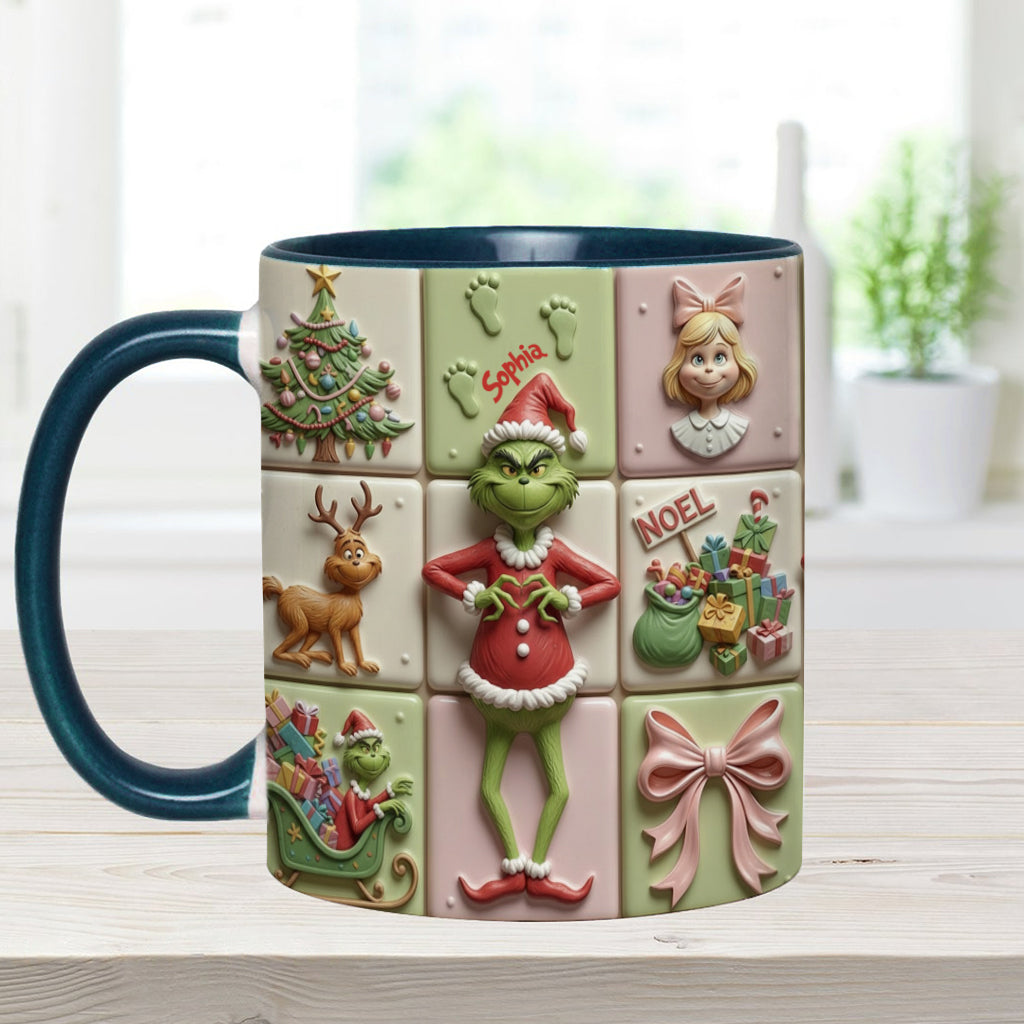 Merry Christmas - Personalized Stole Christmas Accent Mug