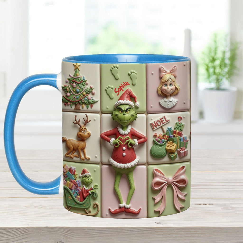 Merry Christmas - Personalized Stole Christmas Accent Mug