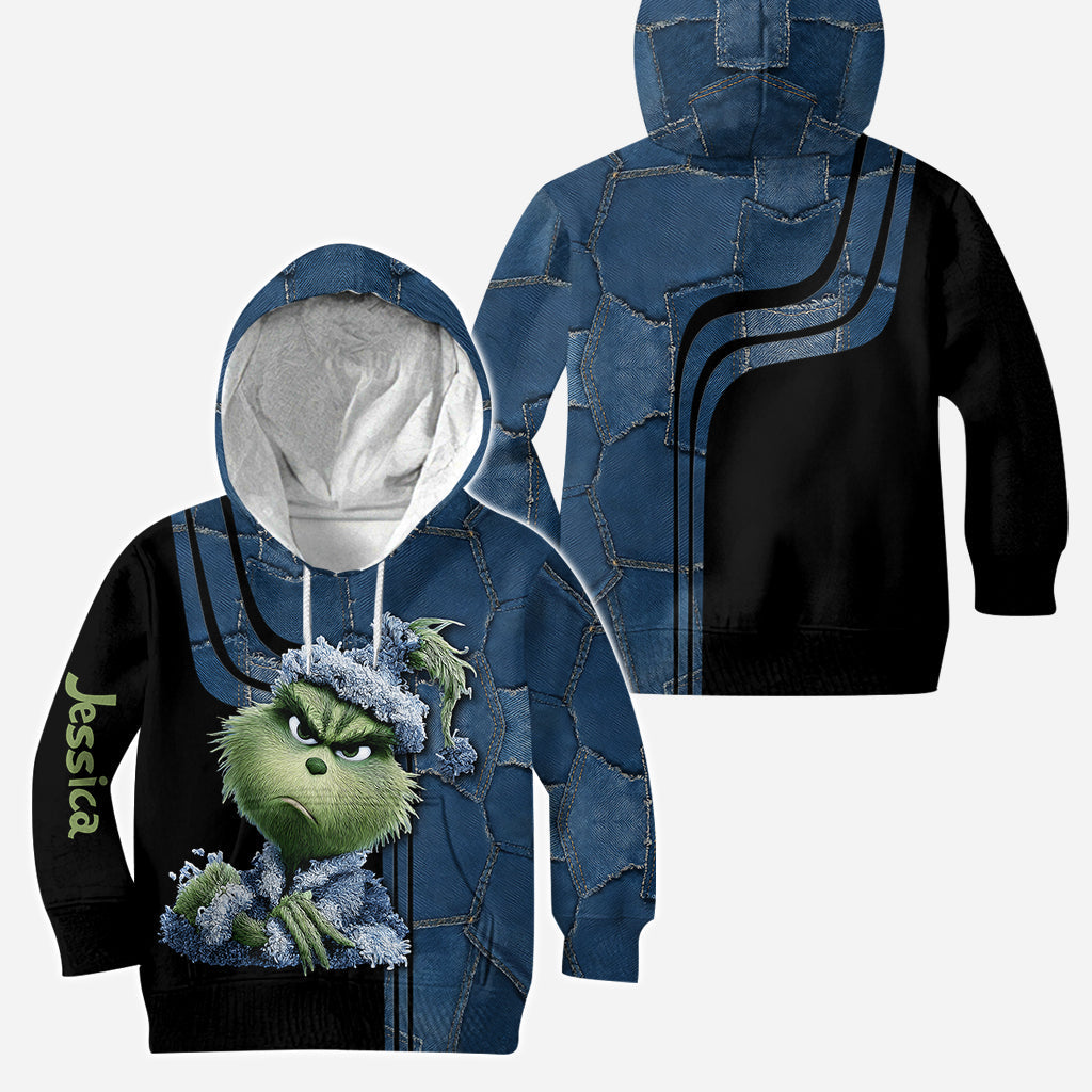 Joyeux Noël ! - Sweat à capuche et legging personnalisés avec étole de Noël