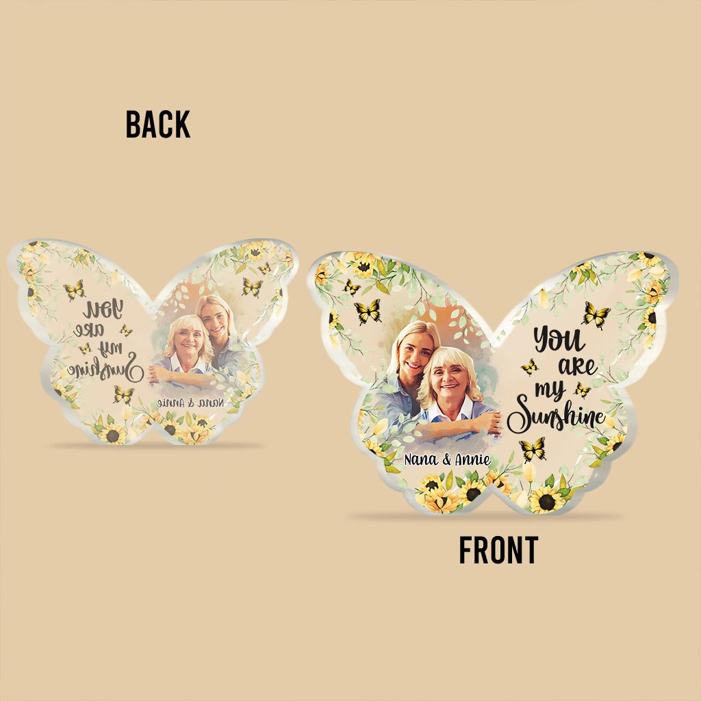 Tu es mon rayon de soleil - Plaque acrylique personnalisée pour maman