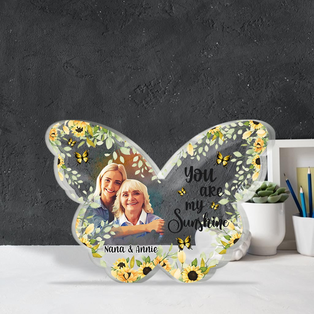 Tu es mon rayon de soleil - Plaque acrylique personnalisée pour maman