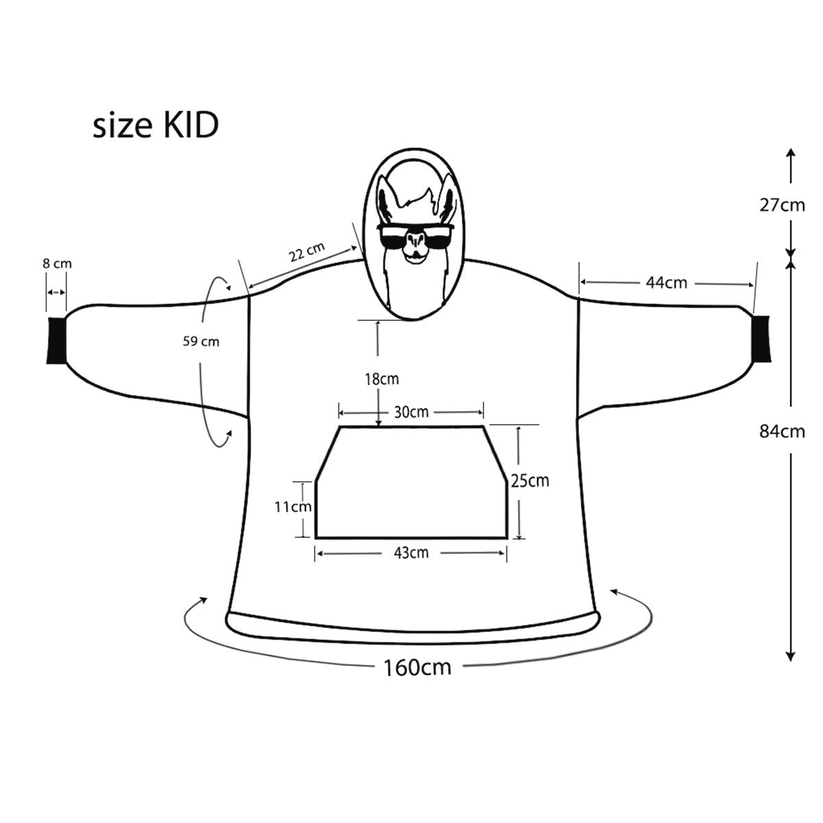 Couverture à capuche personnalisée avec n'importe quel nom