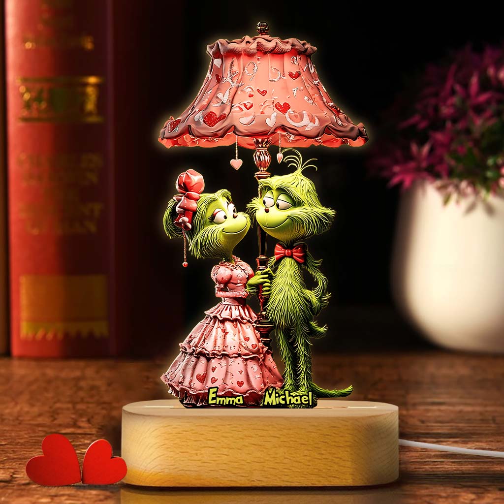 Toi et moi, on gère ! - Socle lumineux personnalisé en forme d'étole de Noël