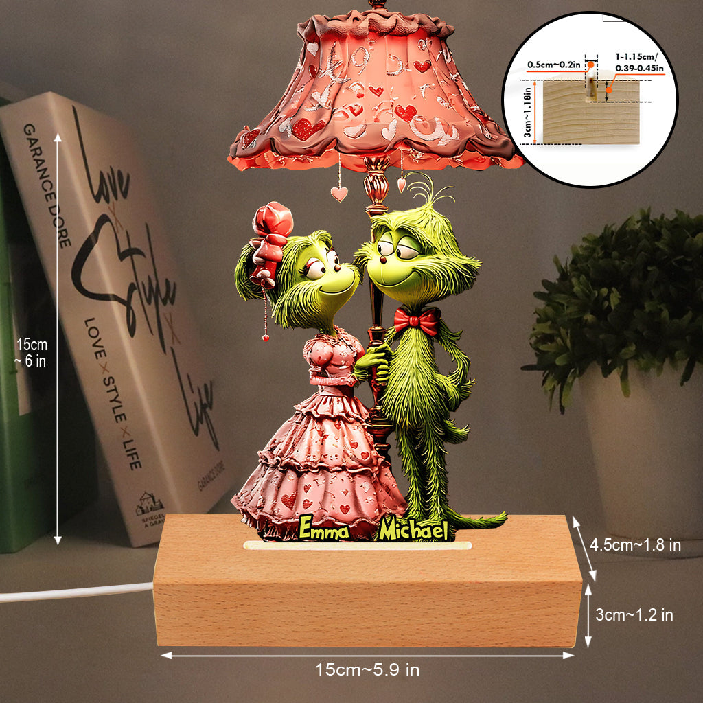 Toi et moi, on gère ! - Socle lumineux personnalisé en forme d'étole de Noël