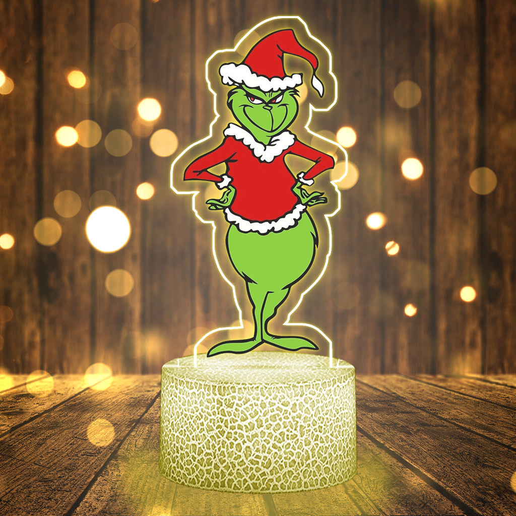 Naughty Who Me - Plaque lumineuse en forme de Noël
