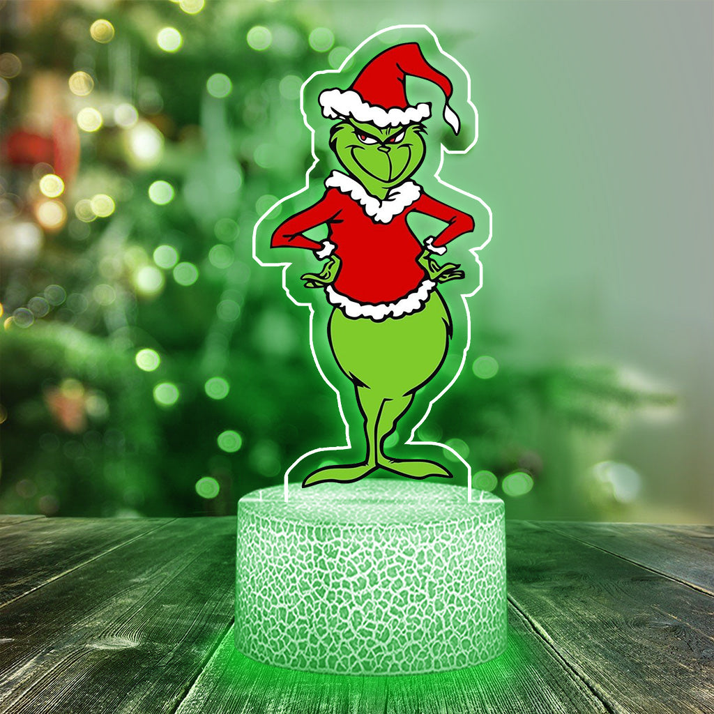 Naughty Who Me - Plaque lumineuse en forme de Noël