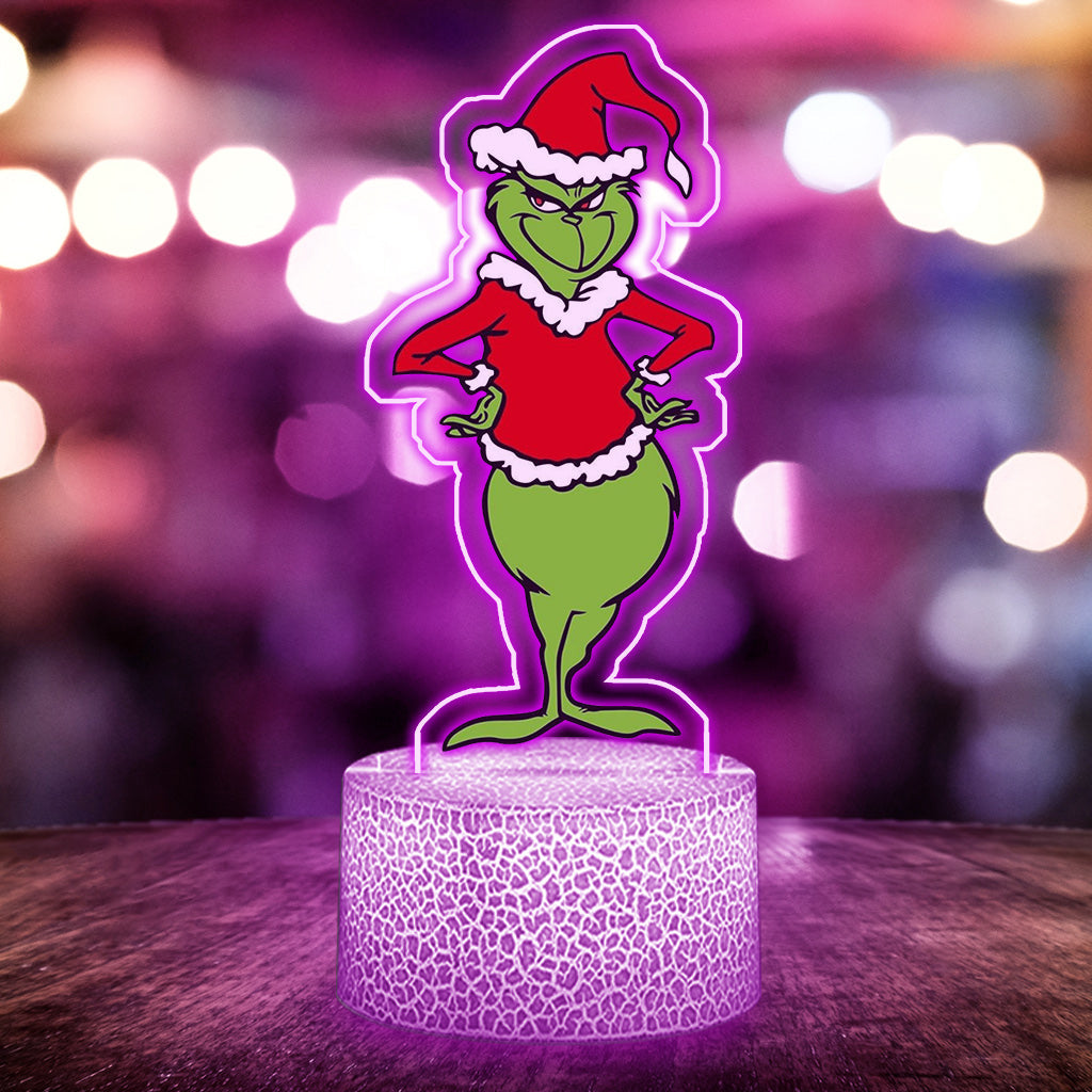 Naughty Who Me - Plaque lumineuse en forme de Noël