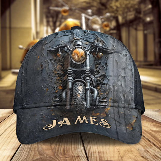 Ne sous-estimez jamais un vieux motard ! – Casquette de motard classique personnalisée
