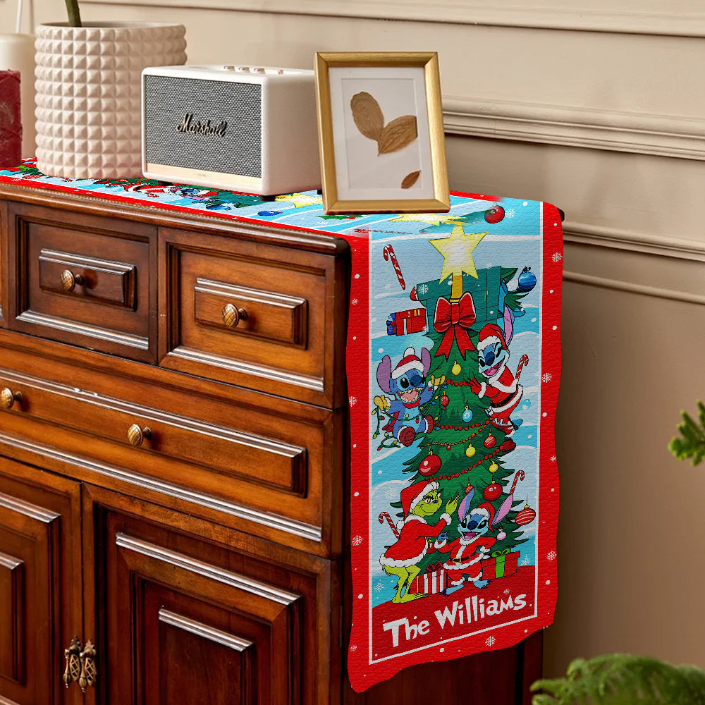 Merry Christmas - Personalized Stole Christmas Table Runner