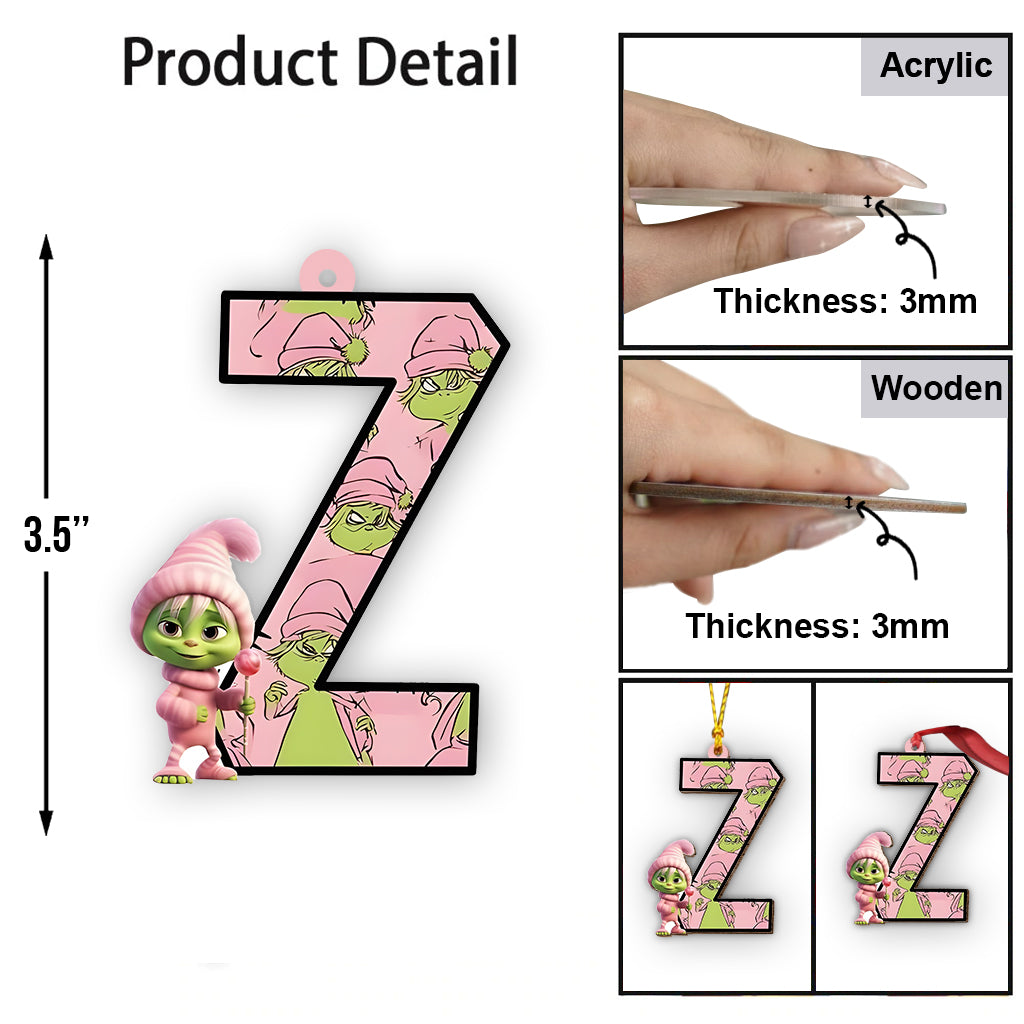 Lettre du Grinch - Étole de Noël personnalisée