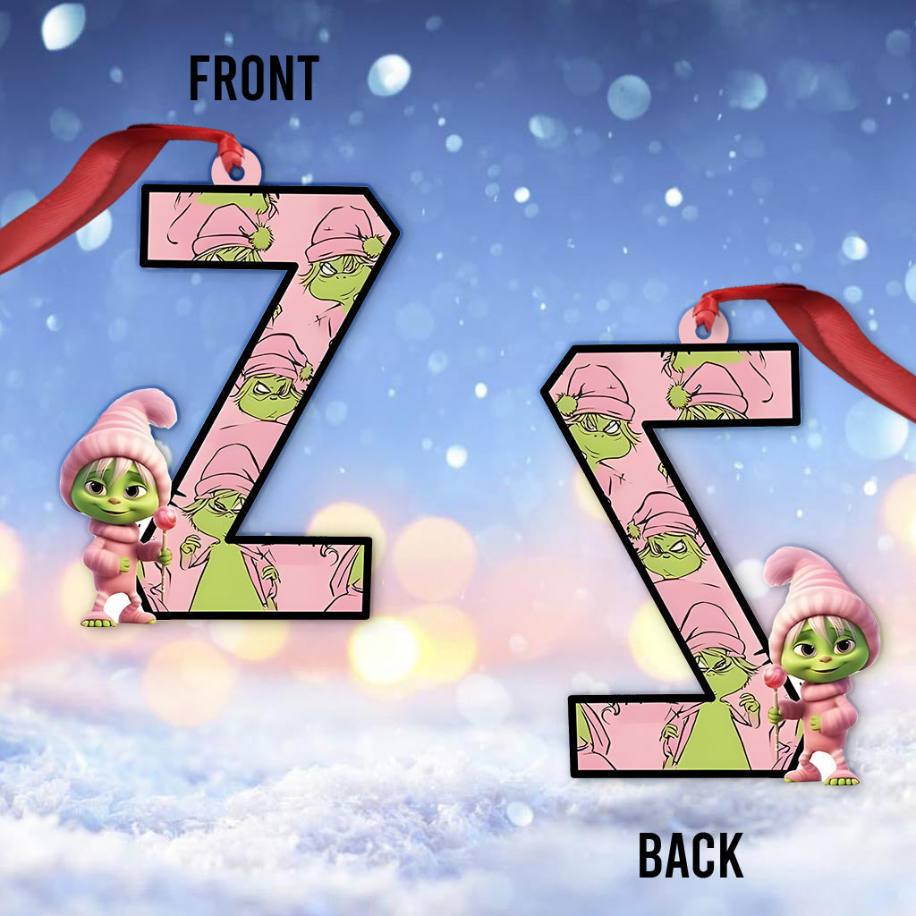 Lettre du Grinch - Étole de Noël personnalisée