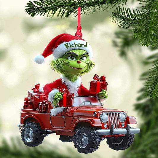 Vert frais - Étole personnalisée - Ornement de Noël