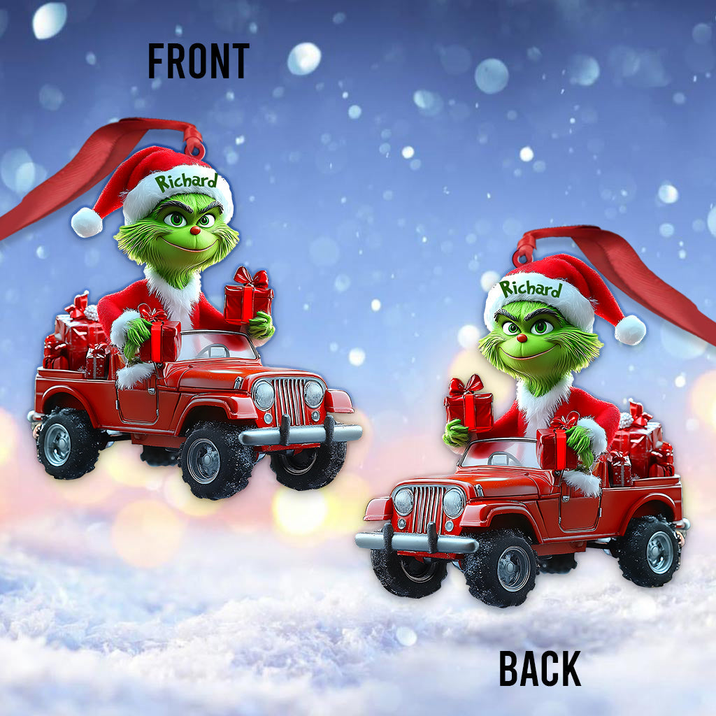 Vert frais - Étole personnalisée - Ornement de Noël