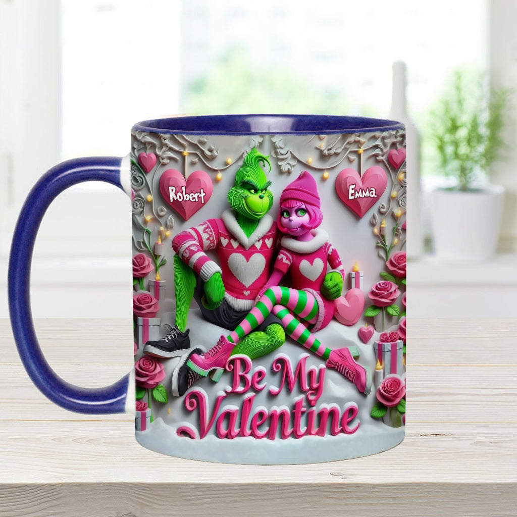 Be My Valentine - Personalized Stole Christmas Accent Mug