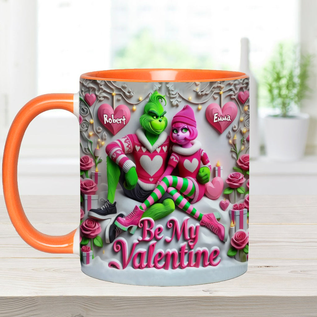 Be My Valentine - Personalized Stole Christmas Accent Mug