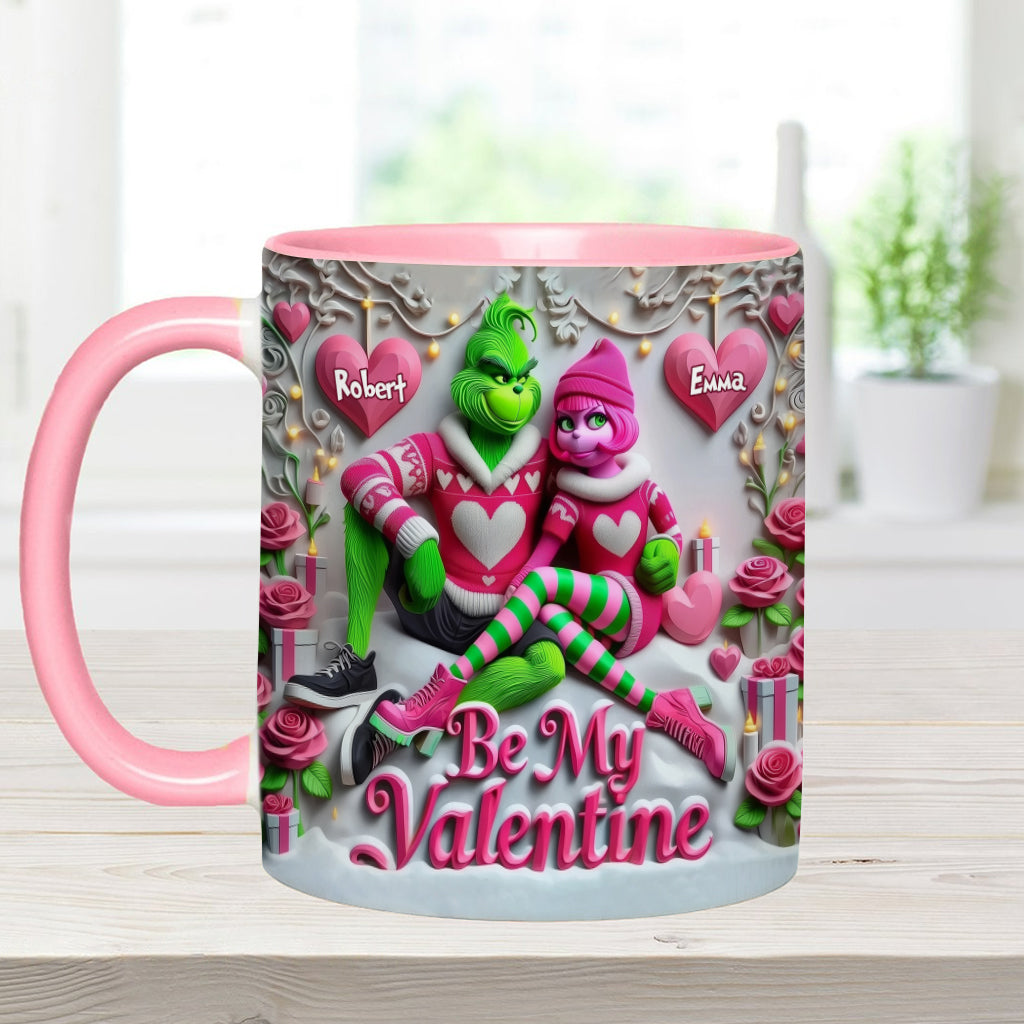 Be My Valentine - Personalized Stole Christmas Accent Mug