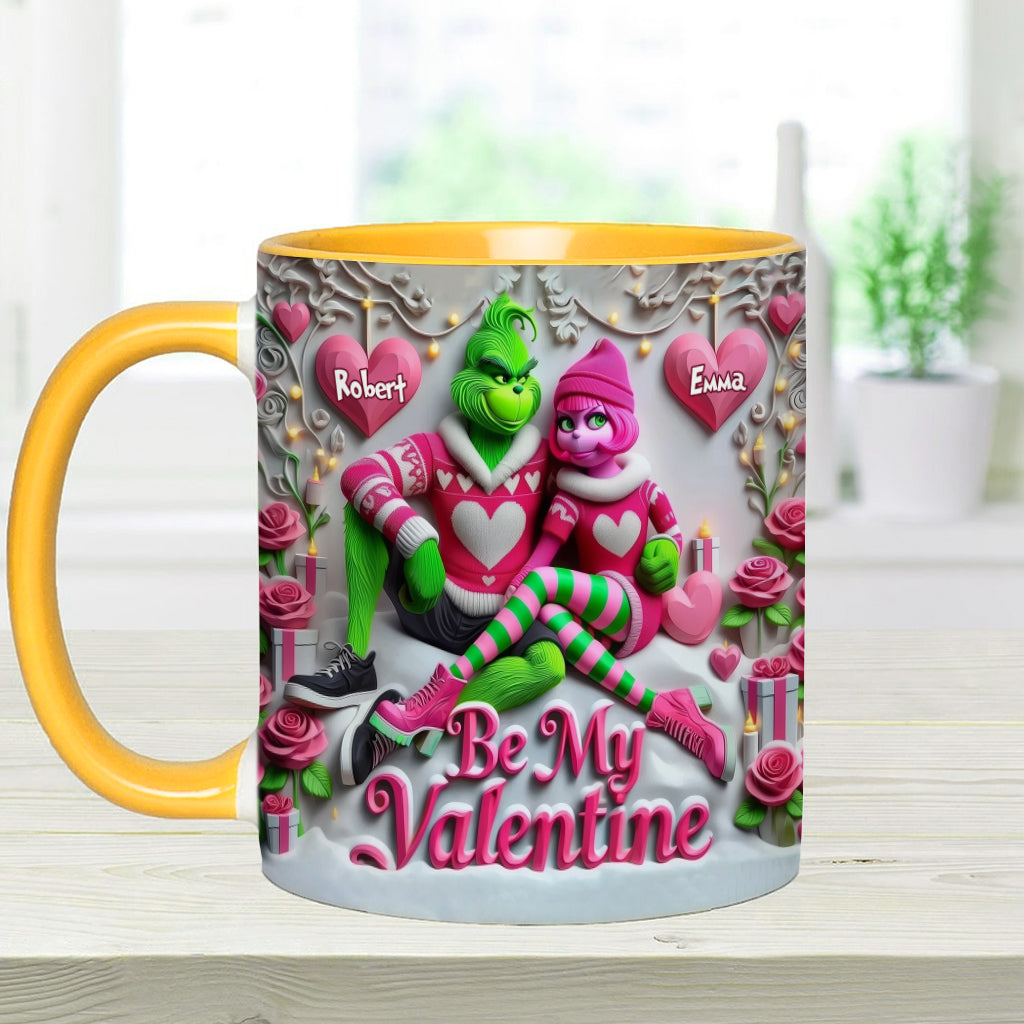 Be My Valentine - Personalized Stole Christmas Accent Mug