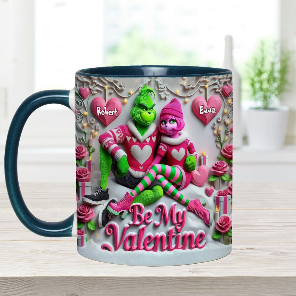 Be My Valentine - Personalized Stole Christmas Accent Mug
